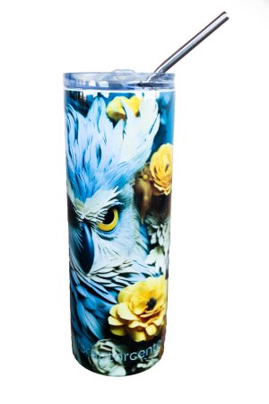 Insulated Travel Mug with Straw/ Drinking Glass - Image 4