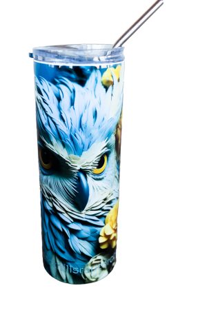 Insulated Travel Mug with Straw/ Drinking Glass - Image 3